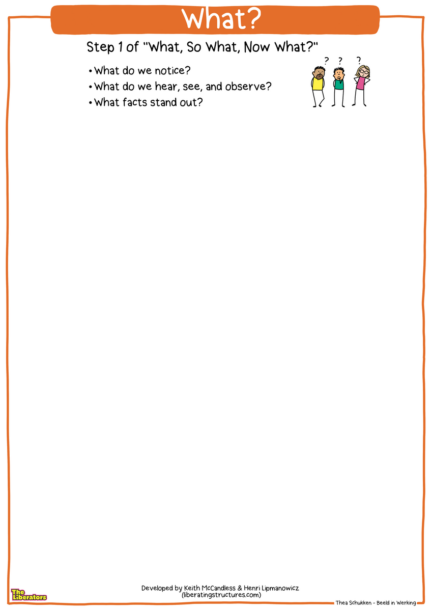 What, So What, Now What - Worksheet – The Liberators