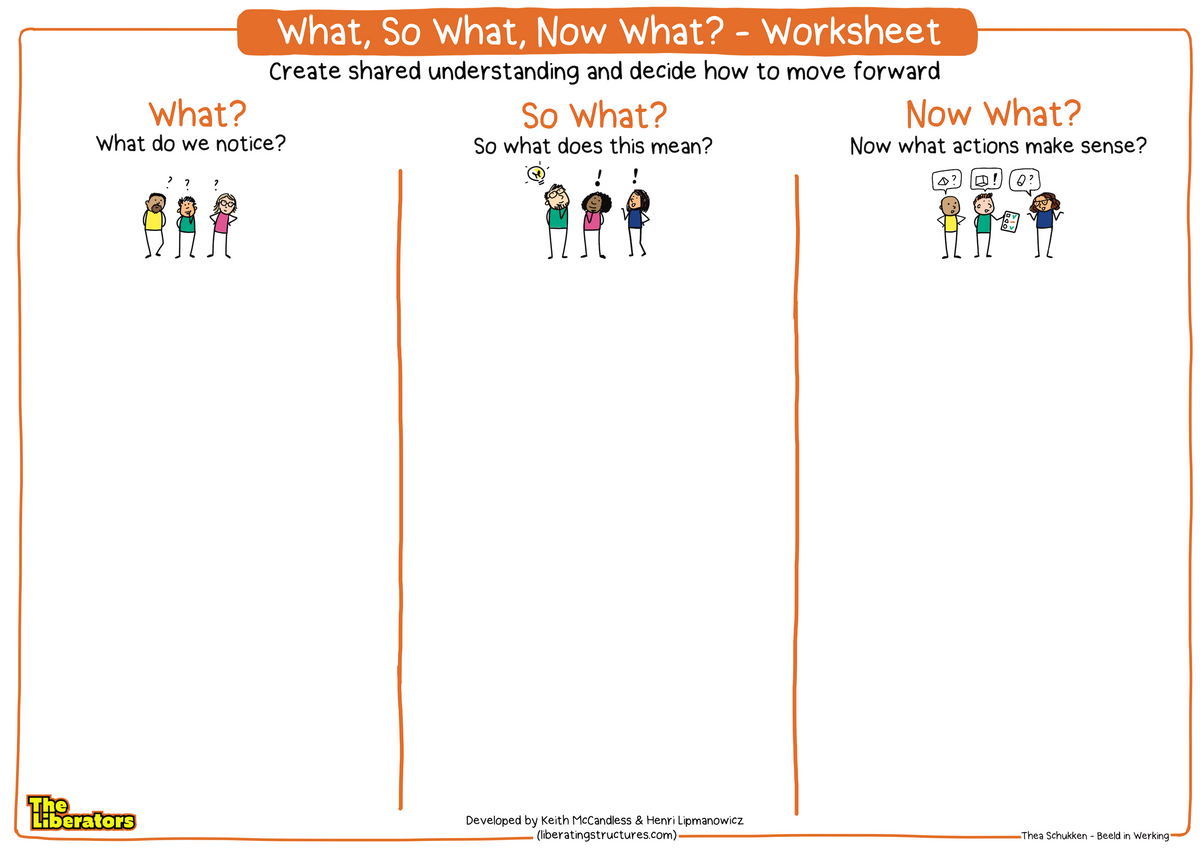 What, So What, Now What - Worksheet – The Liberators