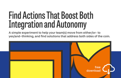 Experiment: Find Actions That Boost Both Integration And Autonomy