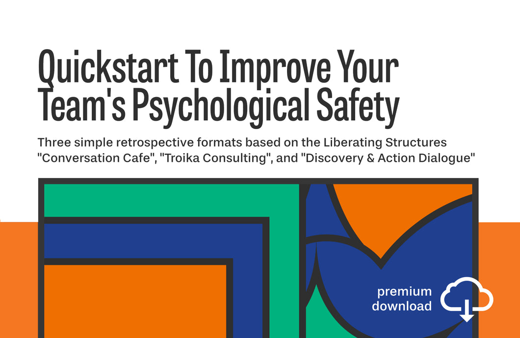 Quickstart To Improve Your Team's Psychological Safety