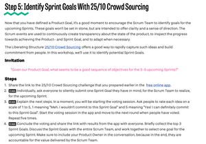 Workshop: Help Your Team Get Started With A Product Goal And Sprint Goals